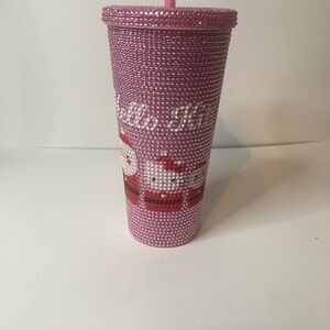 Hello Kitty Pink Rhinestone Tumbler